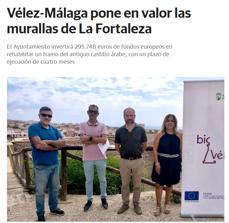 Vélez-Málaga pone en valor las murallas de La Fortaleza